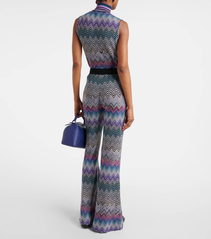 Zig Zag flared pants