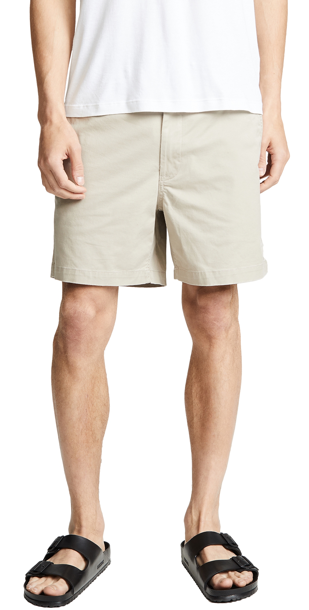 Classic Fit 6" Stretch Chino Prepster Shorts Khaki Tan