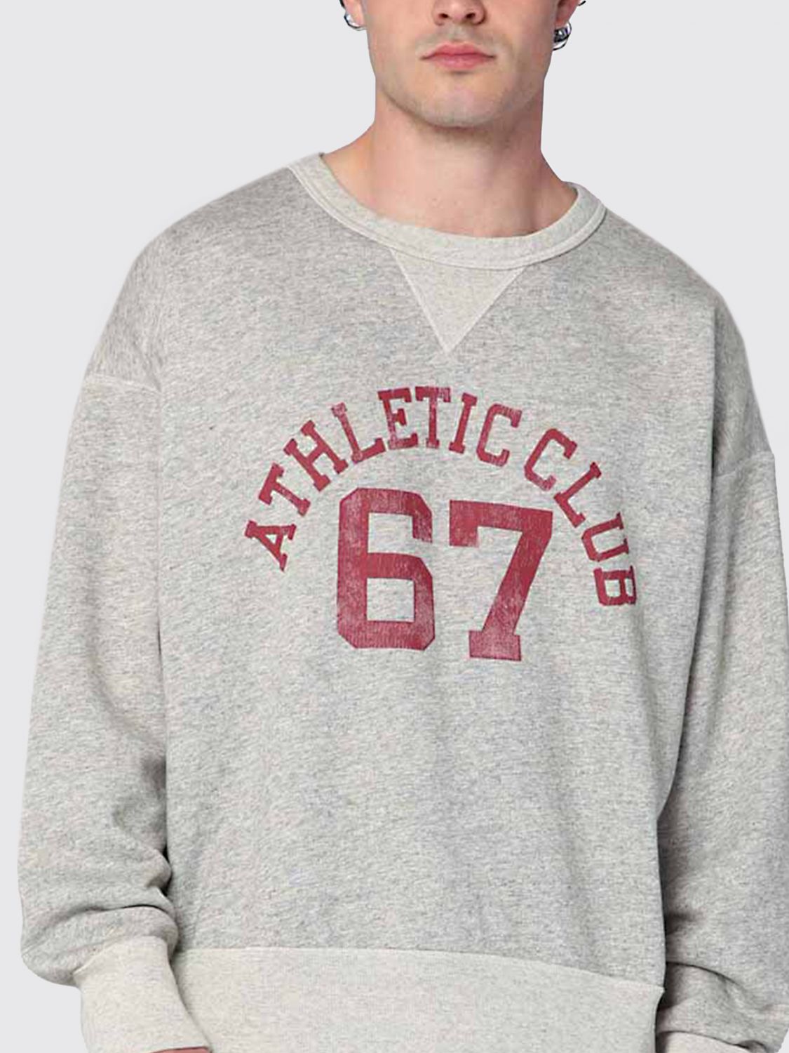 Graphic-print crew-neck sweatshirt - Grey