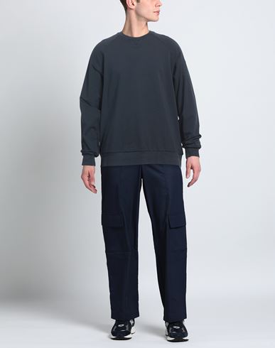 Man Sweatshirt Slate blue Size XXL Cotton, Elastane