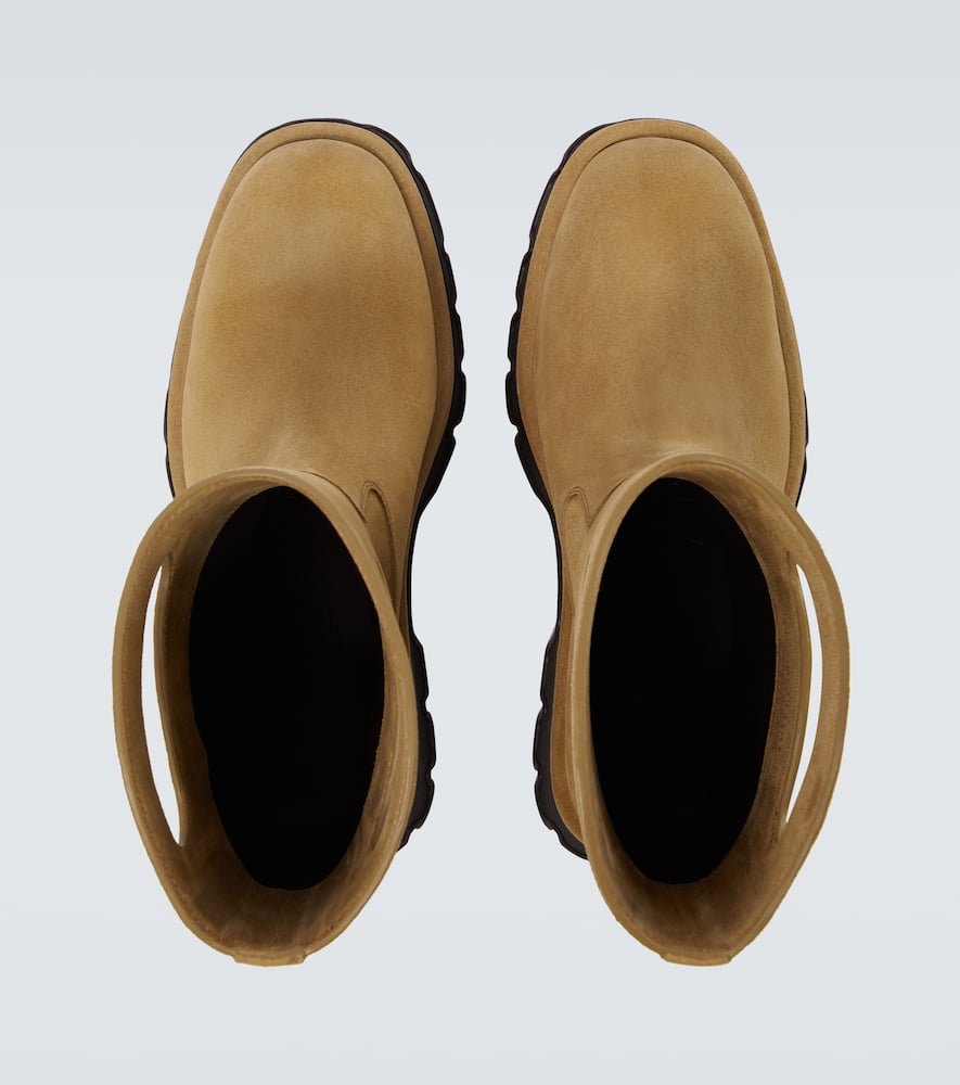Bobby cutout suede mid-calf boots