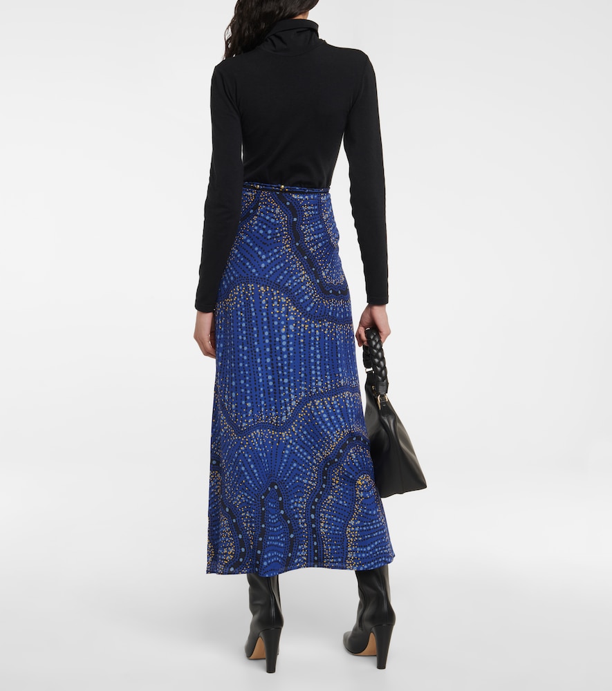 Safia silk maxi skirt