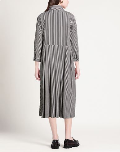 Woman Midi dress Black Size 2 Cotton