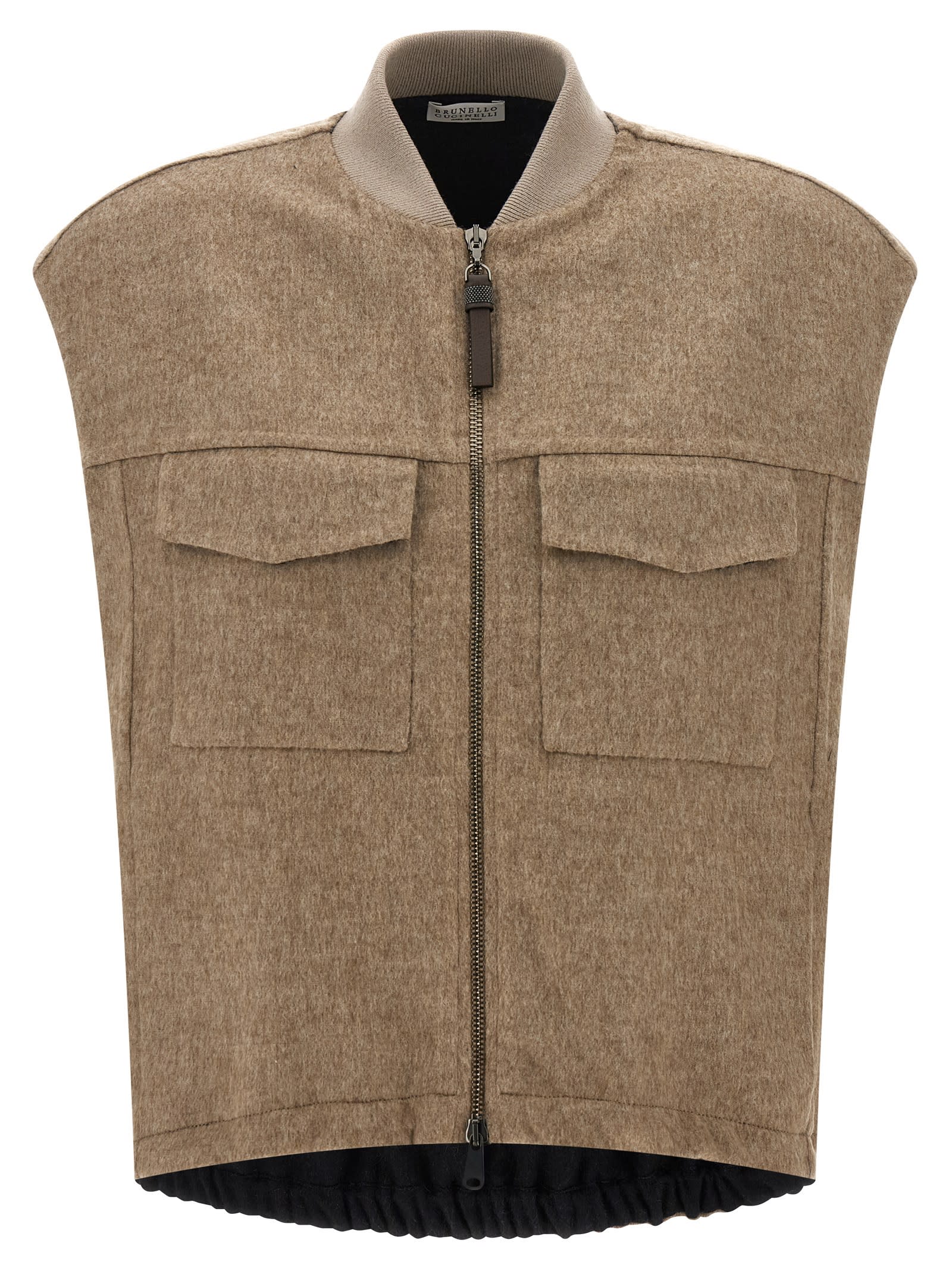 Mélange-effect gilet - Neutrals