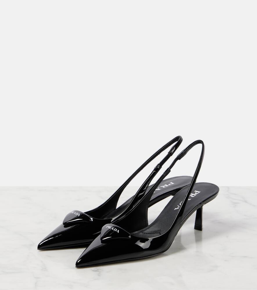 Prada Leather slingback pumps