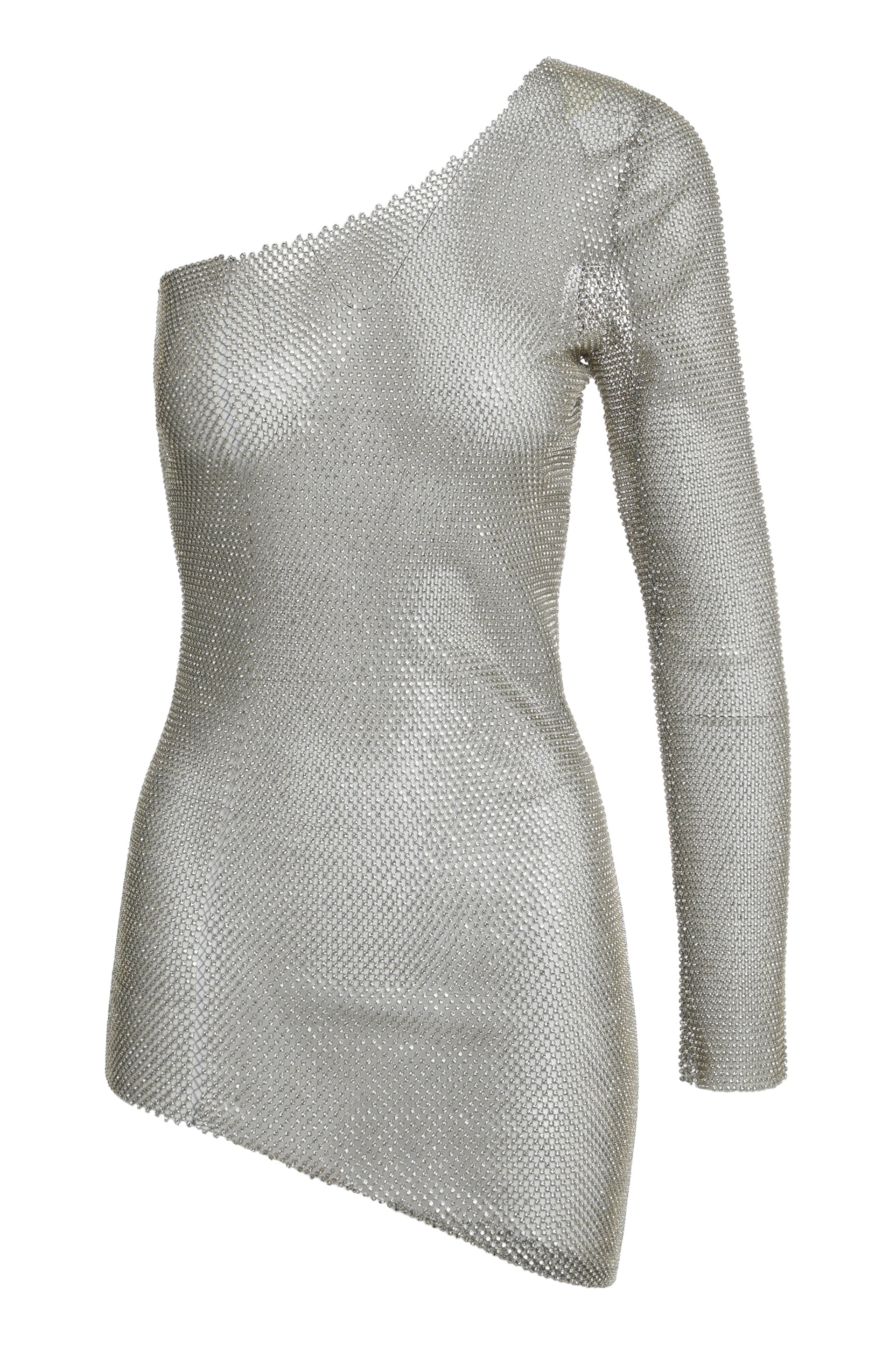 One-sleeve Mini Dress