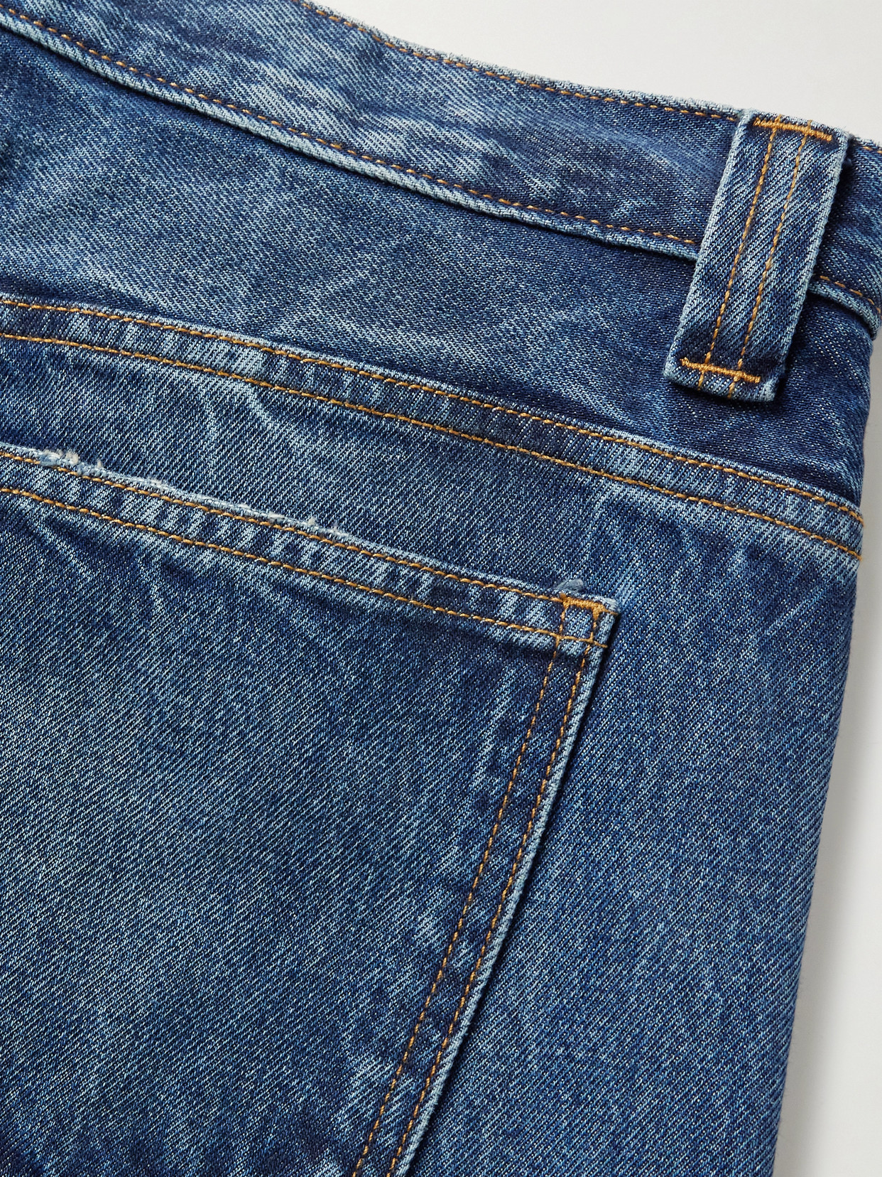 Karo Mid-rise Barrel-leg Jeans - Blue