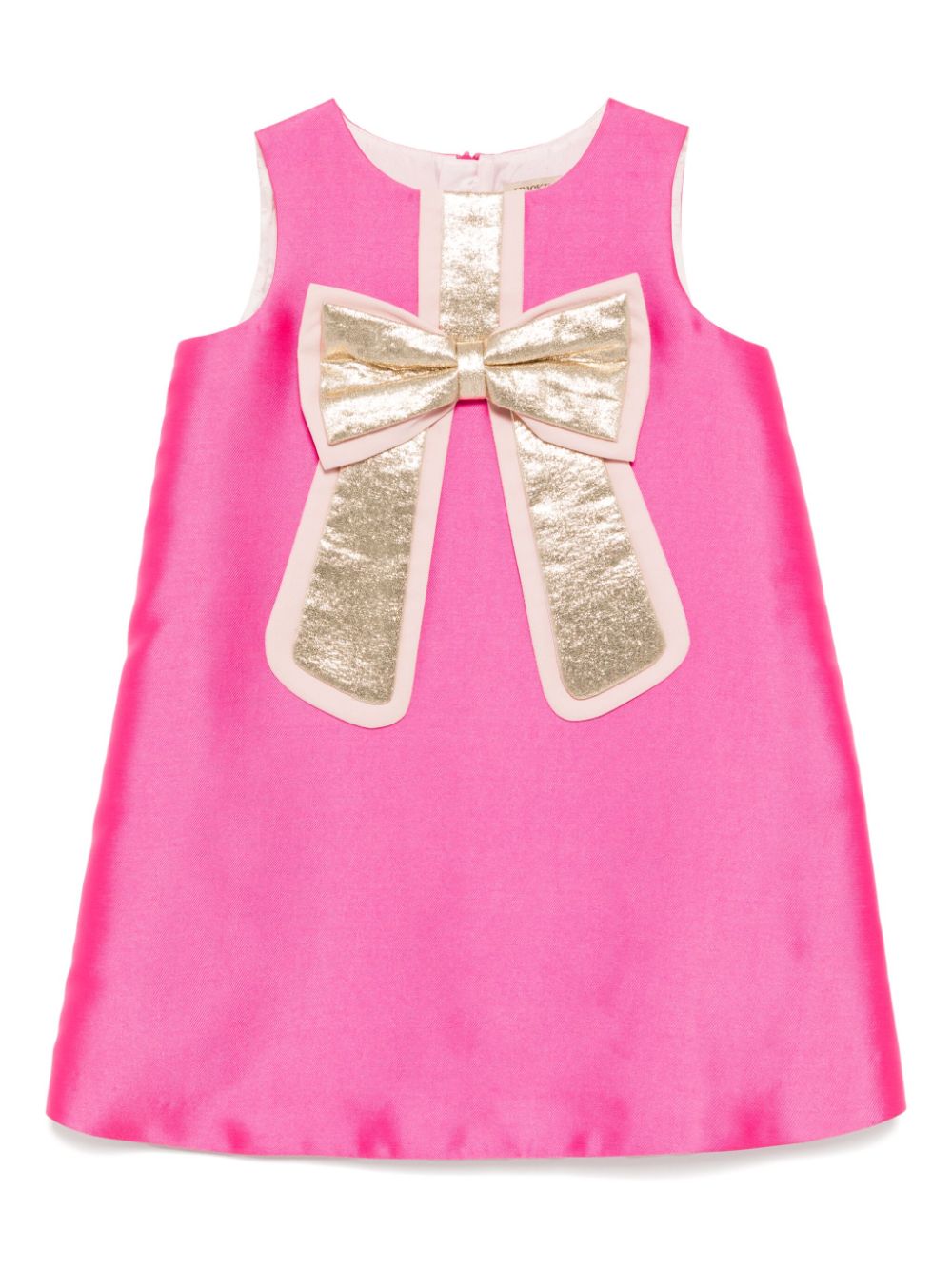 Guilded bow shift dress - Pink