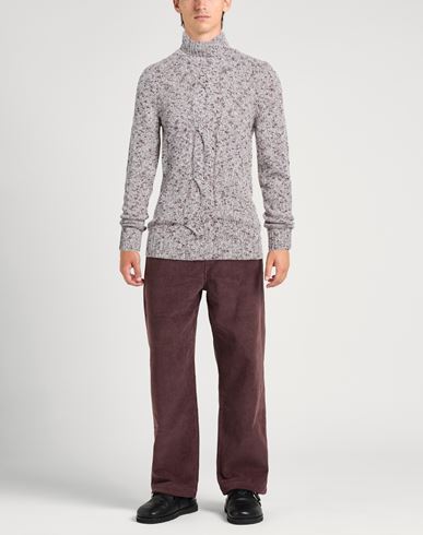 Man Turtleneck Burgundy Size 36 Wool, Cotton, Polyamide