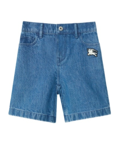 Kids Castiel Embroidered Denim Shorts