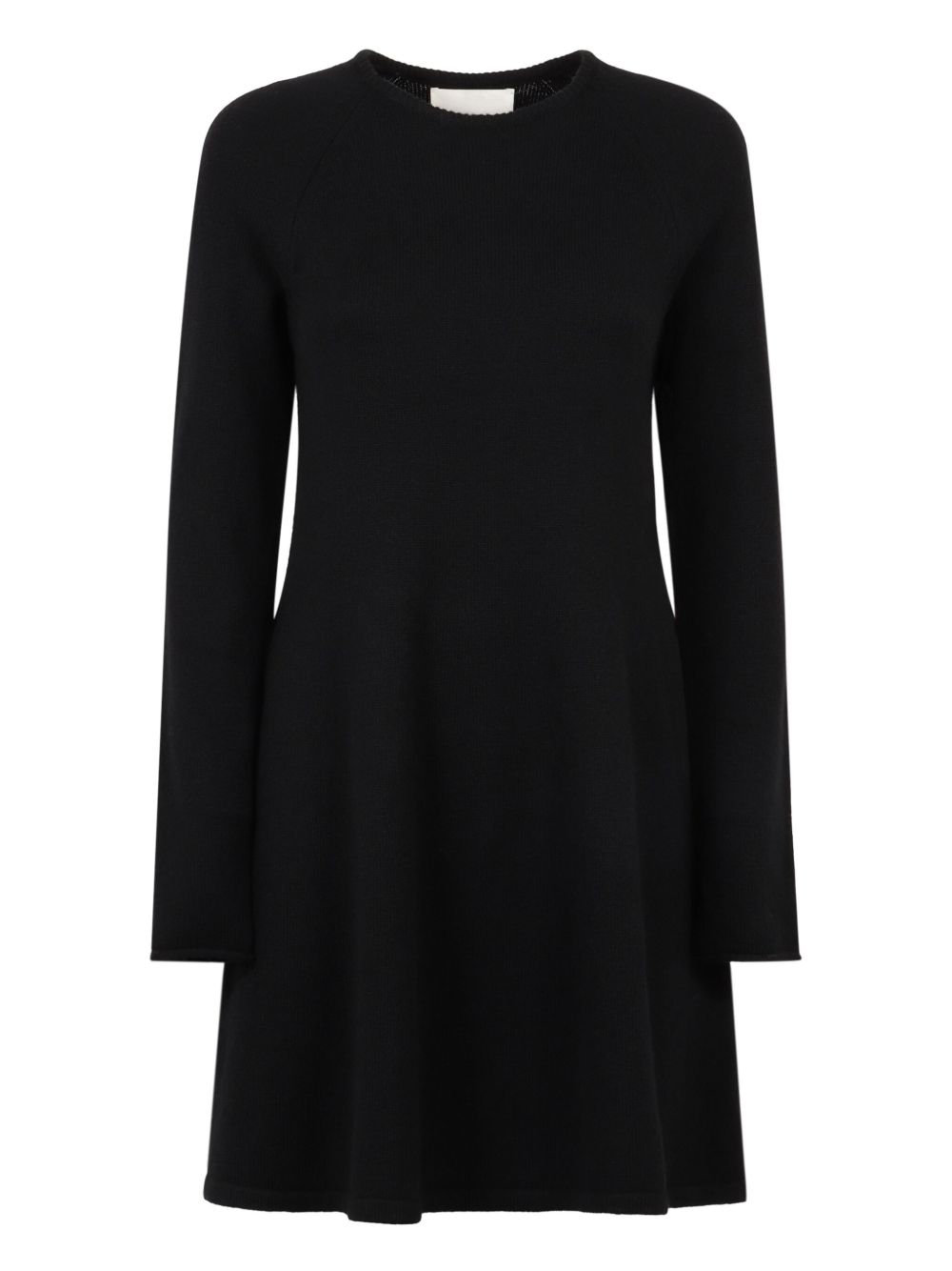 Crew-neck cashmere dress - Red