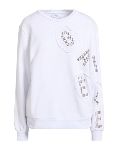 Woman Sweatshirt White Size 0 Cotton, Polyester, Elastane