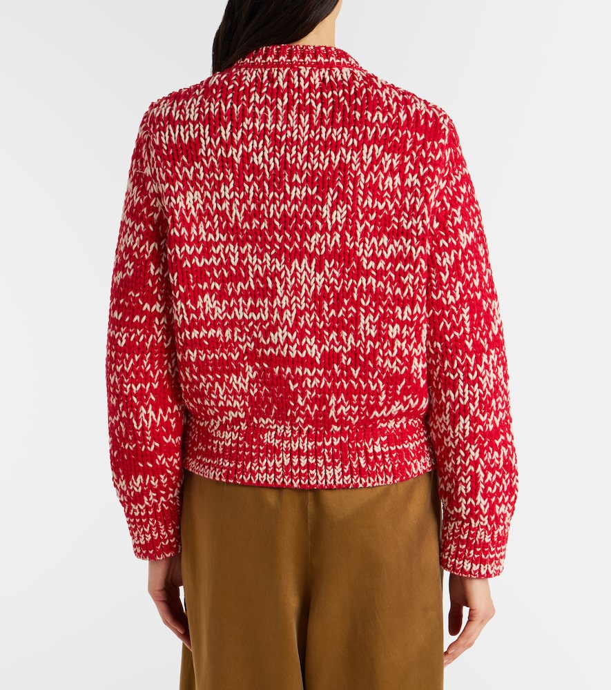Cotton-blend cardigan