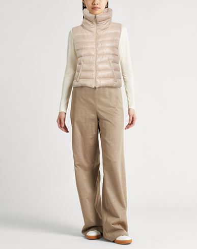 Resort Woman Vest Beige Size 10 Polyamide, Metallic fiber