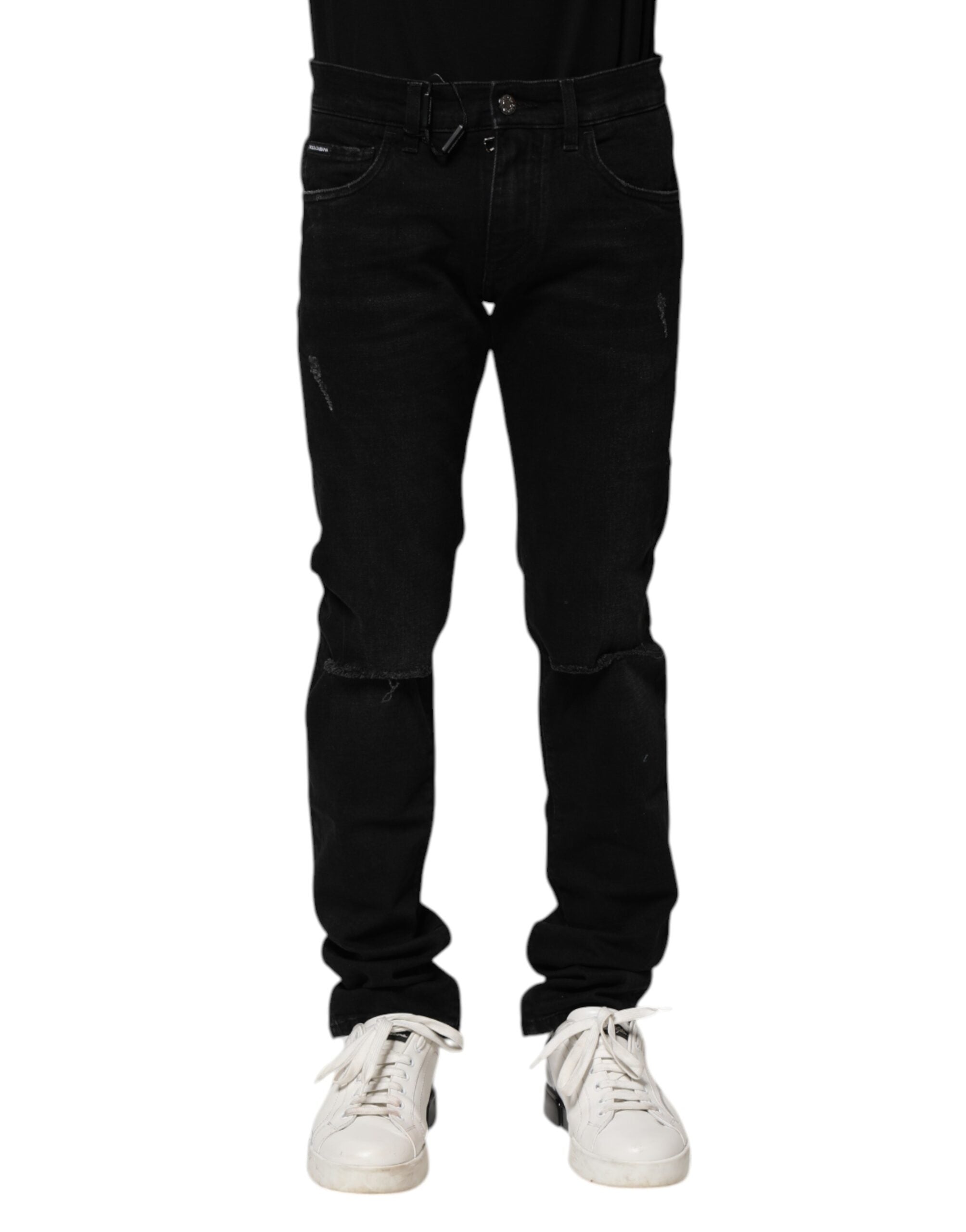 Skinny Denim Jeans — Black