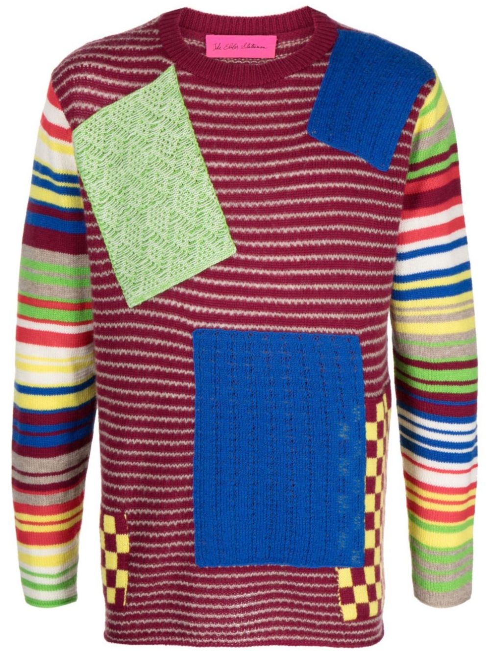 Patchwork sweater - Red