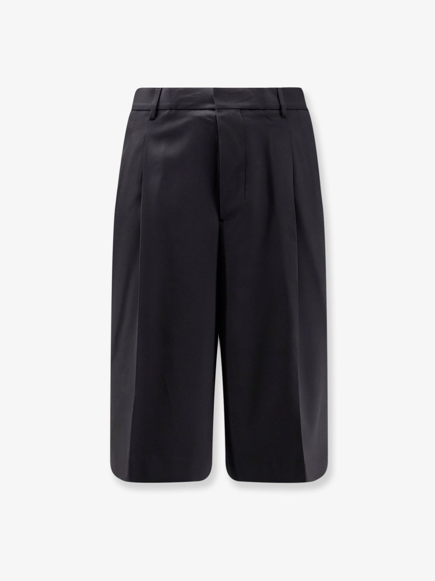 Virgin Wool Bermudas — Black