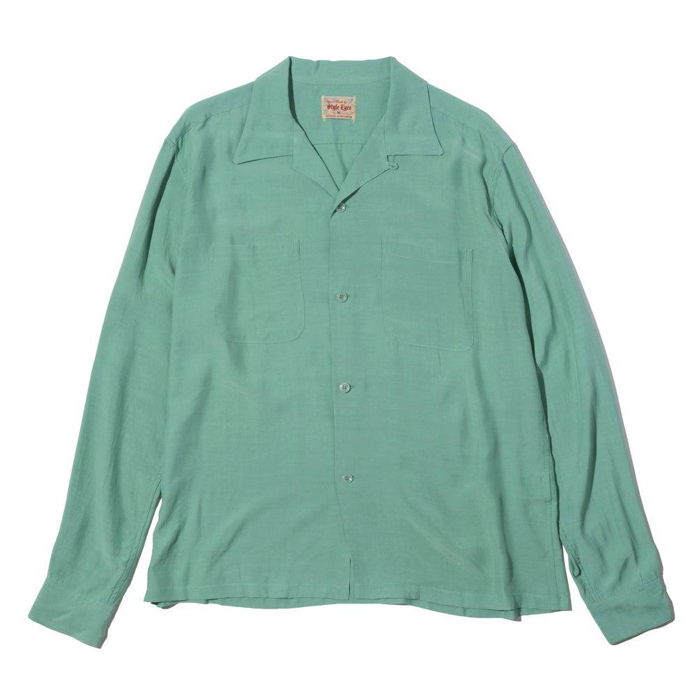 By Toyo Enterprise Plain Rayon Bowling Shirt M. Green