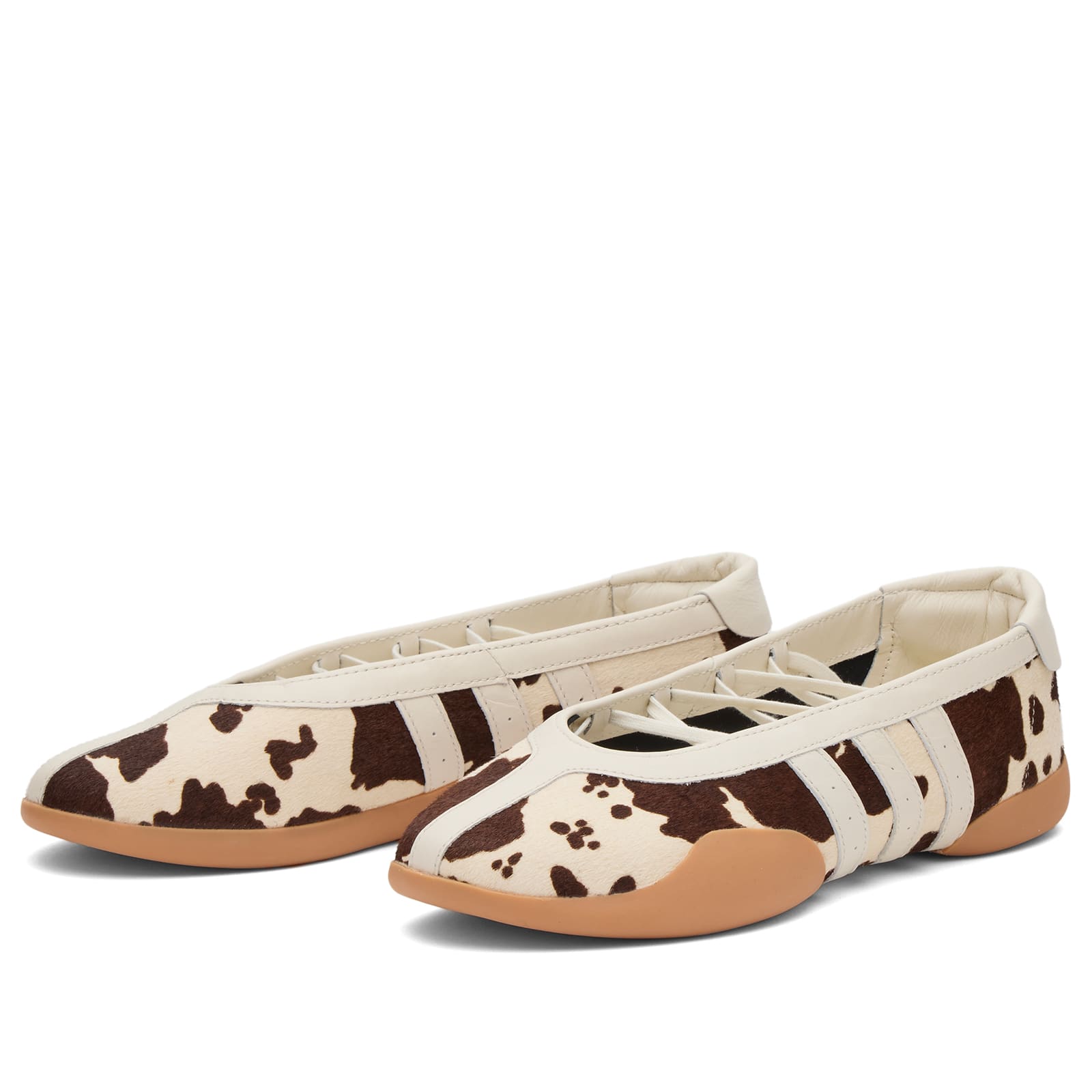 Women's Taekwondo Mei Ballet Cow Sneakers in Aurora Coffee/Ftwr White/Gum