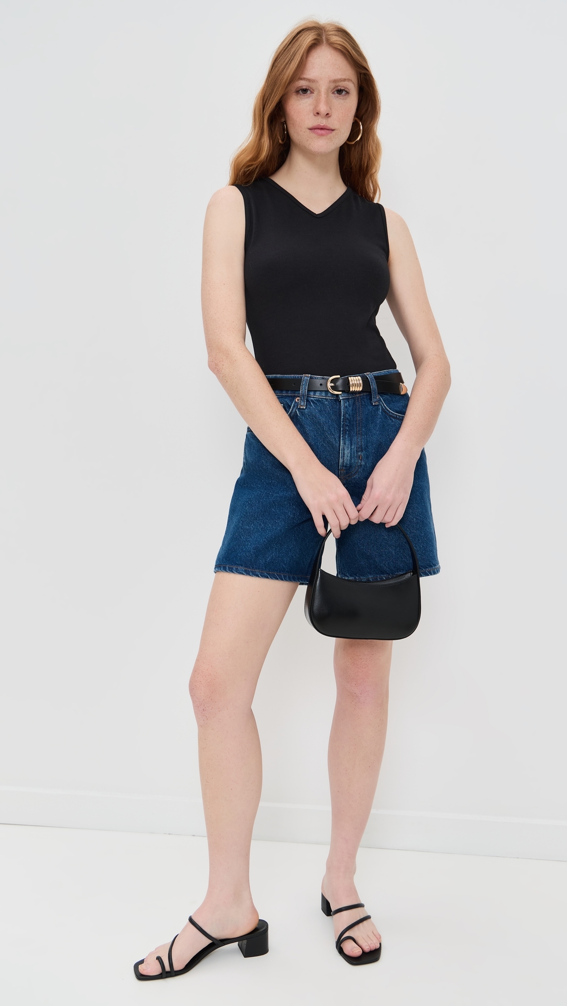 Reformation Wren Knit Top Black