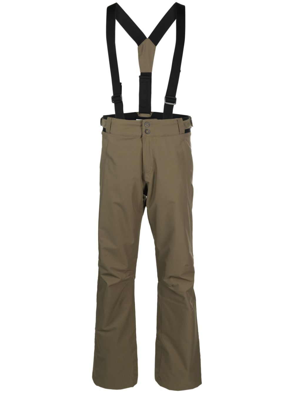 Logo-print straight-leg ski trousers - Orange