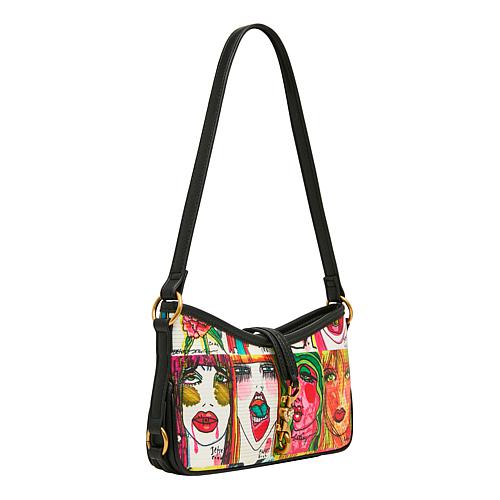 Artwork Faces Shoulder Bag