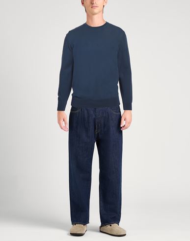 Alpha Studio Man Sweater Navy Size 36 Cotton