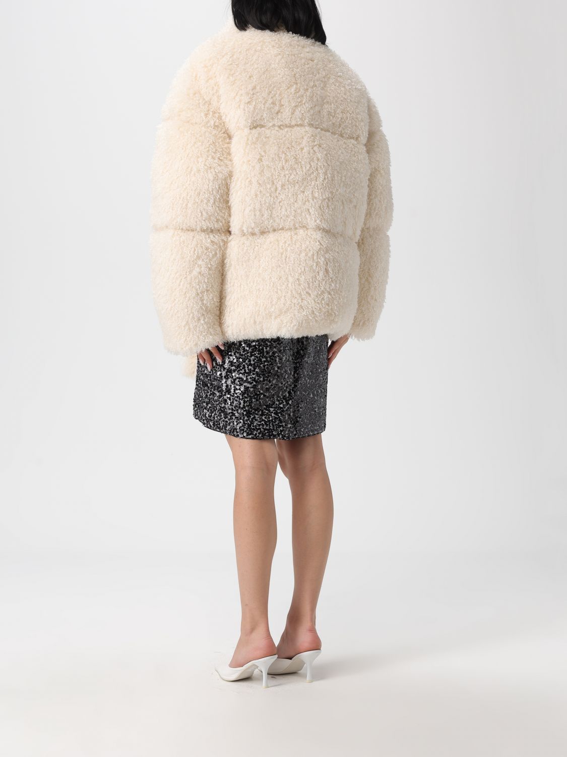 Fur Coat Woman color White
