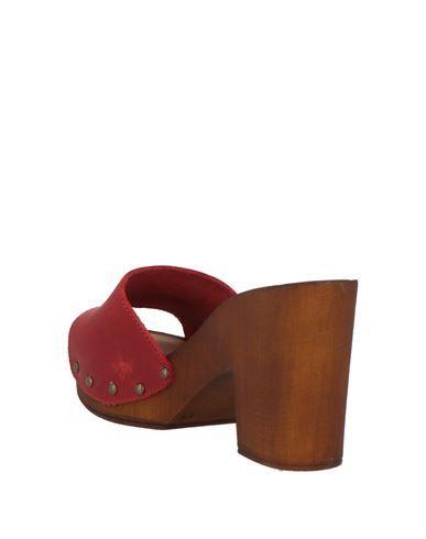 Woman Sandals Red Size 9 Leather