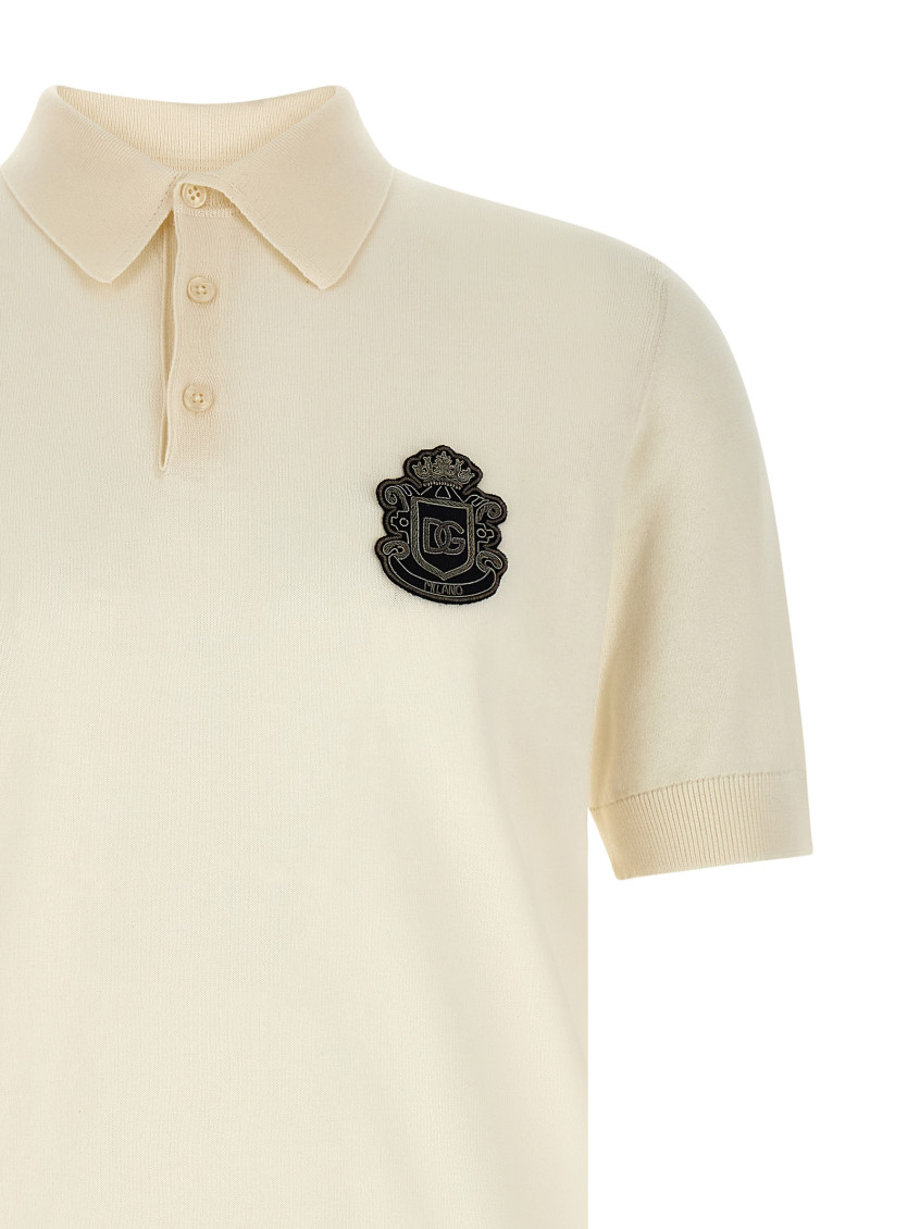 Dolce&Gabbana - dg logo patch polo shirt short sleeve