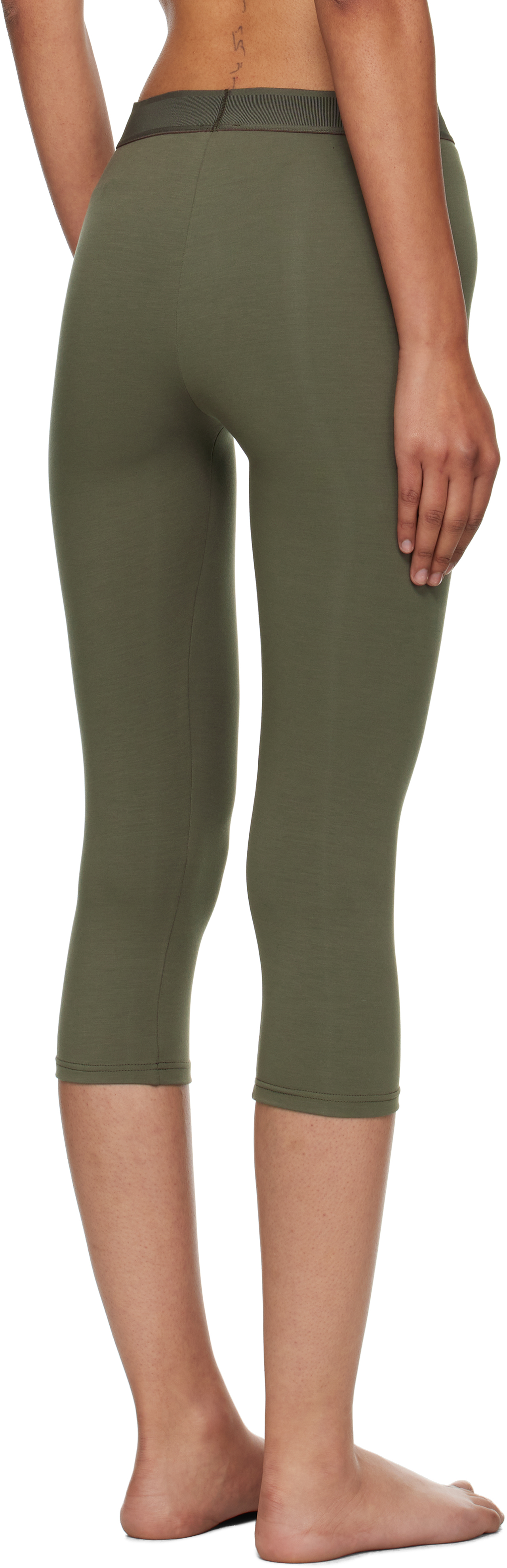 Khaki Modal Yoga Leggings