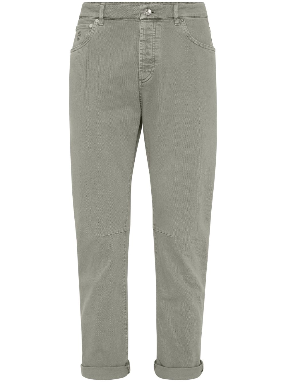 Dyed slim-fit jeans - Green