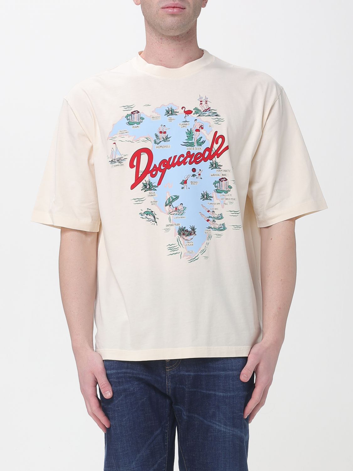 T-Shirt Men color Ivory