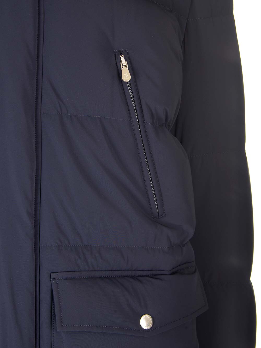 Hooded padded coat - Blue