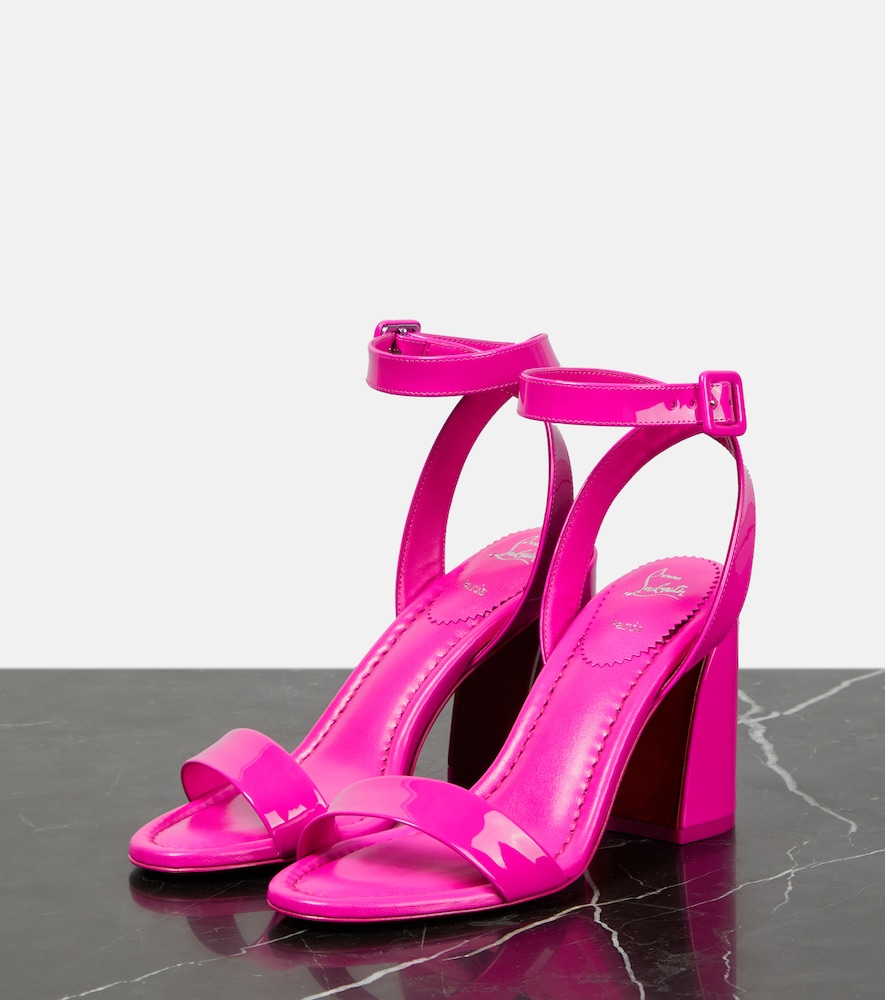Christian Louboutin Miss Sabina 85 patent leather sandals