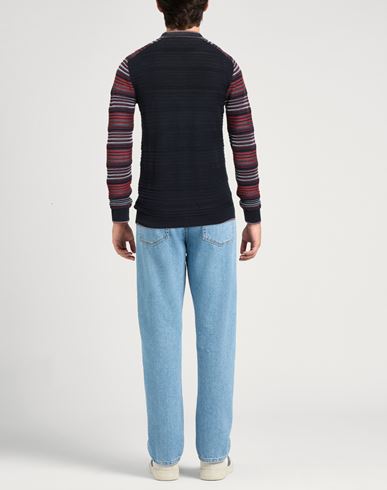 Man Sweater Midnight blue Size 38 Cotton