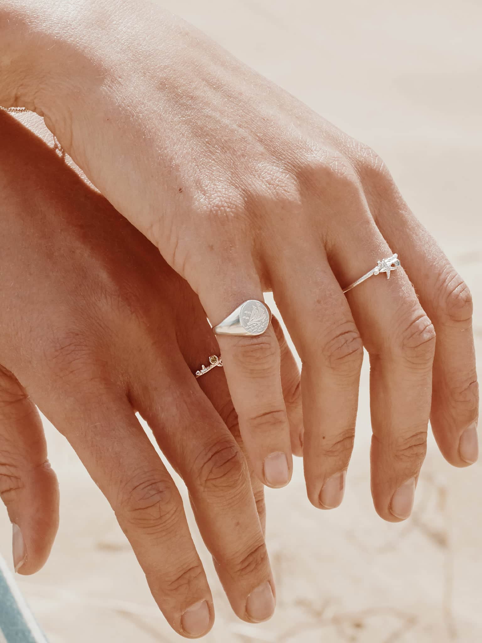 Ship at Sea Signet Ring by Jewellery