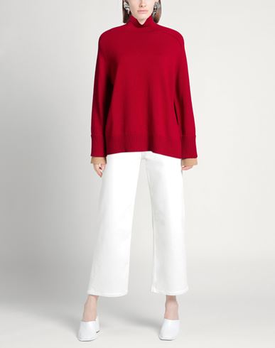 Woman Turtleneck Brick Size 6 Wool, Cashmere