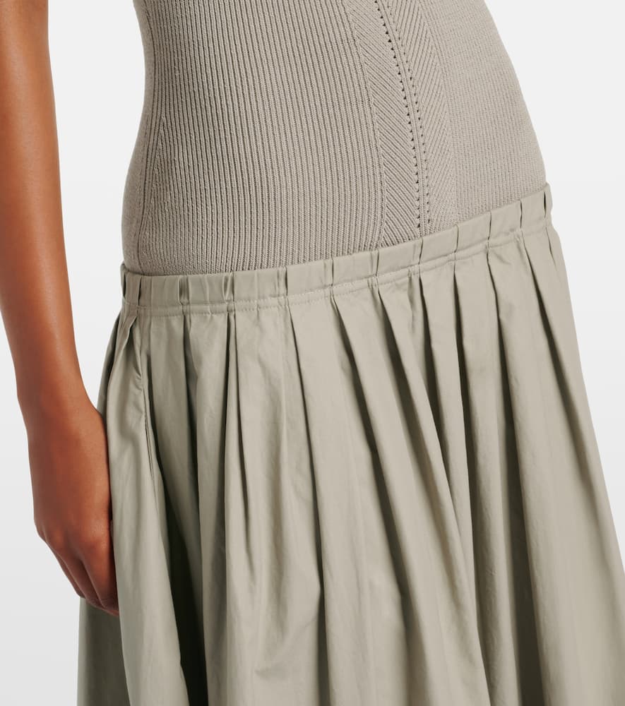 White Label Malia pleated maxi dress