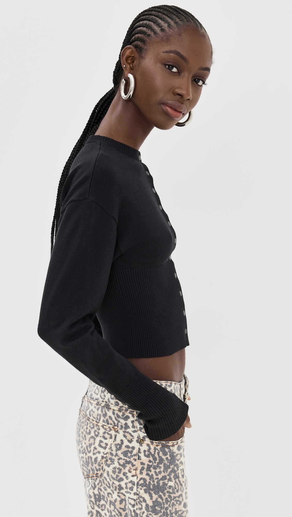 Head In The Clouds Cardigan Onyx