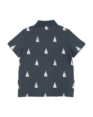 Kid Boy Polo shirt Charcoal Size 8 Cotton