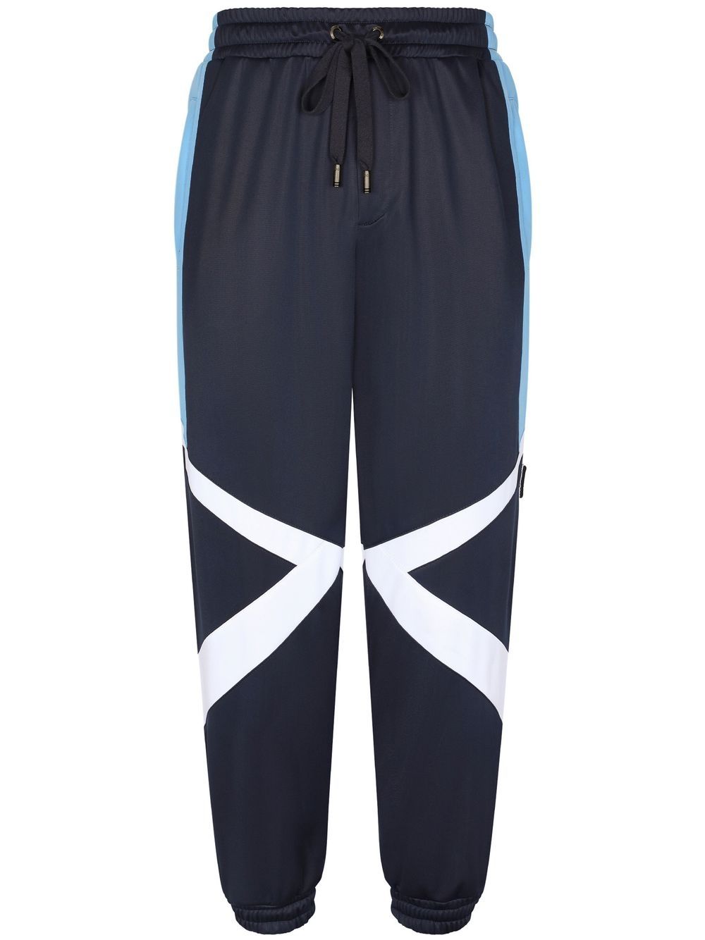Colour-block track pants - Blue