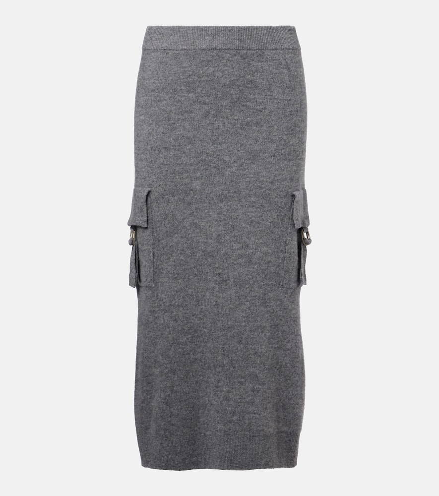 Wool pencil skirt