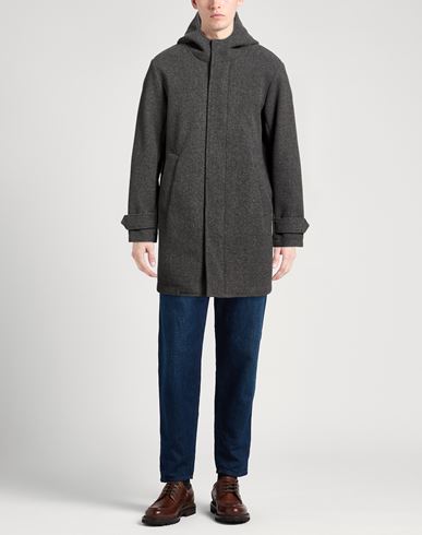 At. p.co Man Coat Grey Size L Polyester, Acrylic