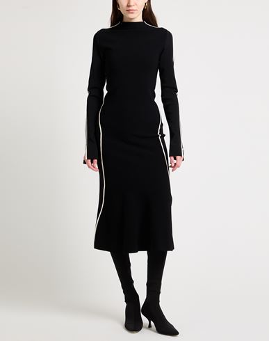 Woman Midi dress Black Size S Viscose, Polyamide, Polyester, Elastane