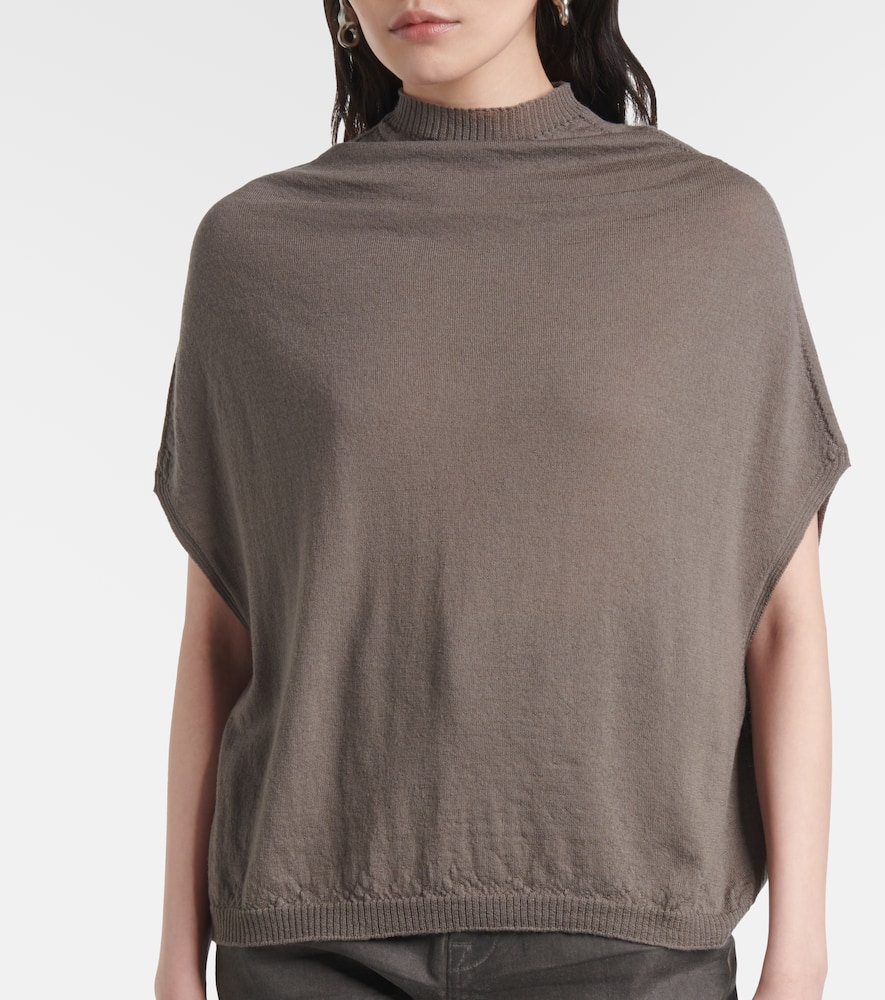 Wool turtleneck top