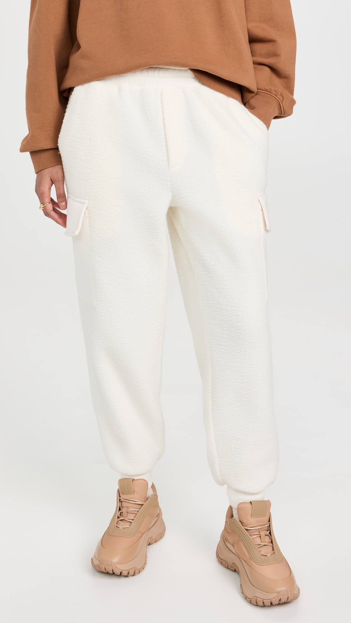 Samson Relaxed Fleece Pants Egret