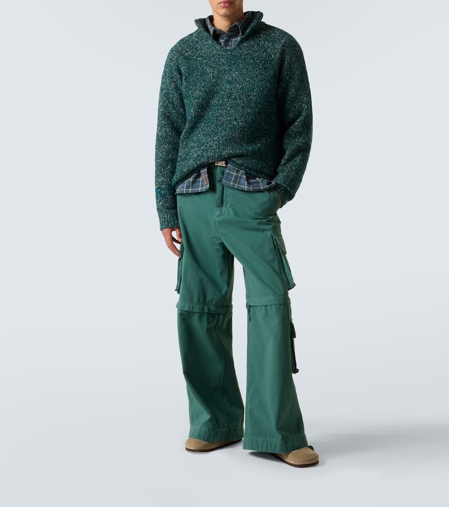 Alpaca, wool, and cotton-blend sweater