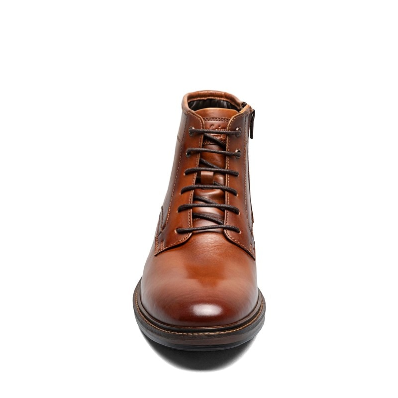 Men's Forge Plain Toe Lace Up Boots (Cognac)
