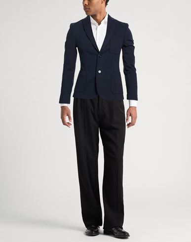 Man Blazer Midnight blue Size 36 Cotton, Polyamide, Elastane